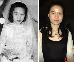 杨振宁与翁帆婚纱照_杨振宁与翁帆及其前妻的合影