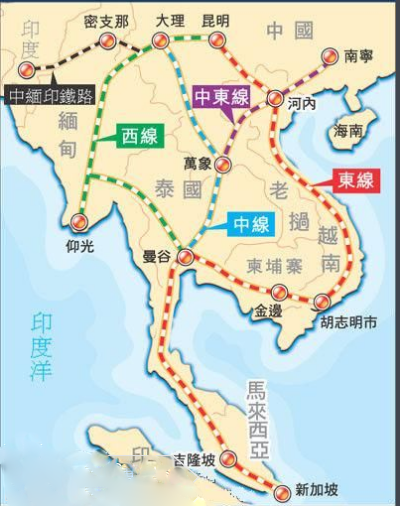 2016中国老挝铁路地图最新消息图片,中老铁路