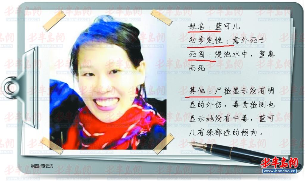 华裔女蓝可儿赤裸溺死照片,蓝可儿电梯诡异视