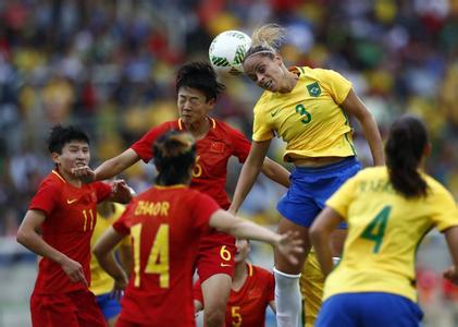 里约奥运中国女足对战巴西比赛视频图,中国女