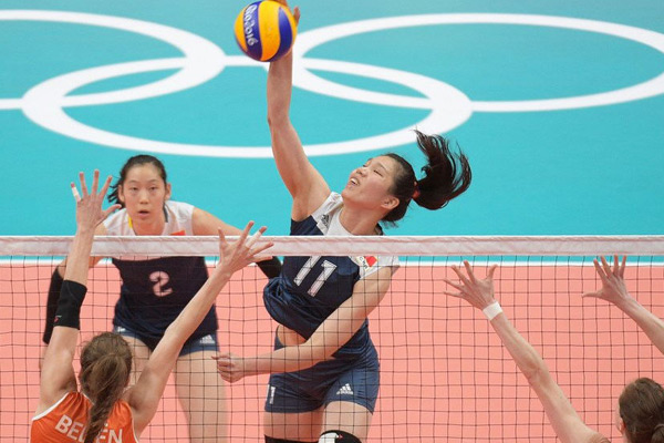 2016里约奥运会中国女排对巴西视频图片,中国