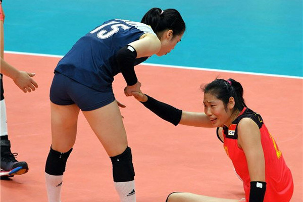 2016里约奥运会中国女排对巴西视频图片,中国