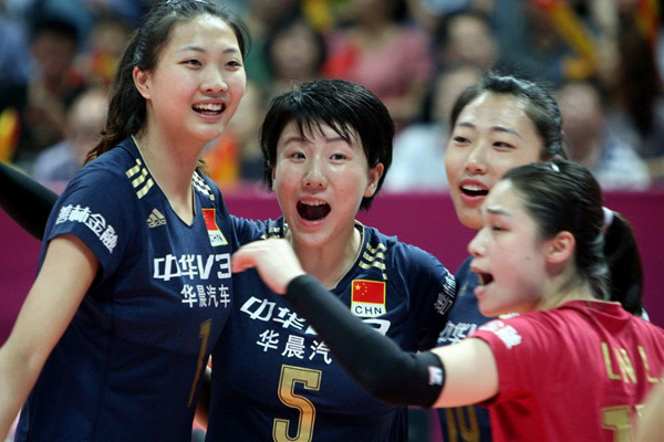 2016里约奥运会中国女排对巴西视频图片,中国