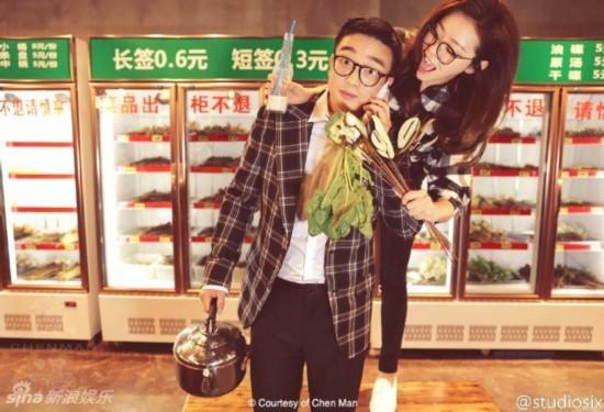 张靓颖冯轲搞怪婚纱照曝光,揭秘张靓颖老公冯轲的真实身份