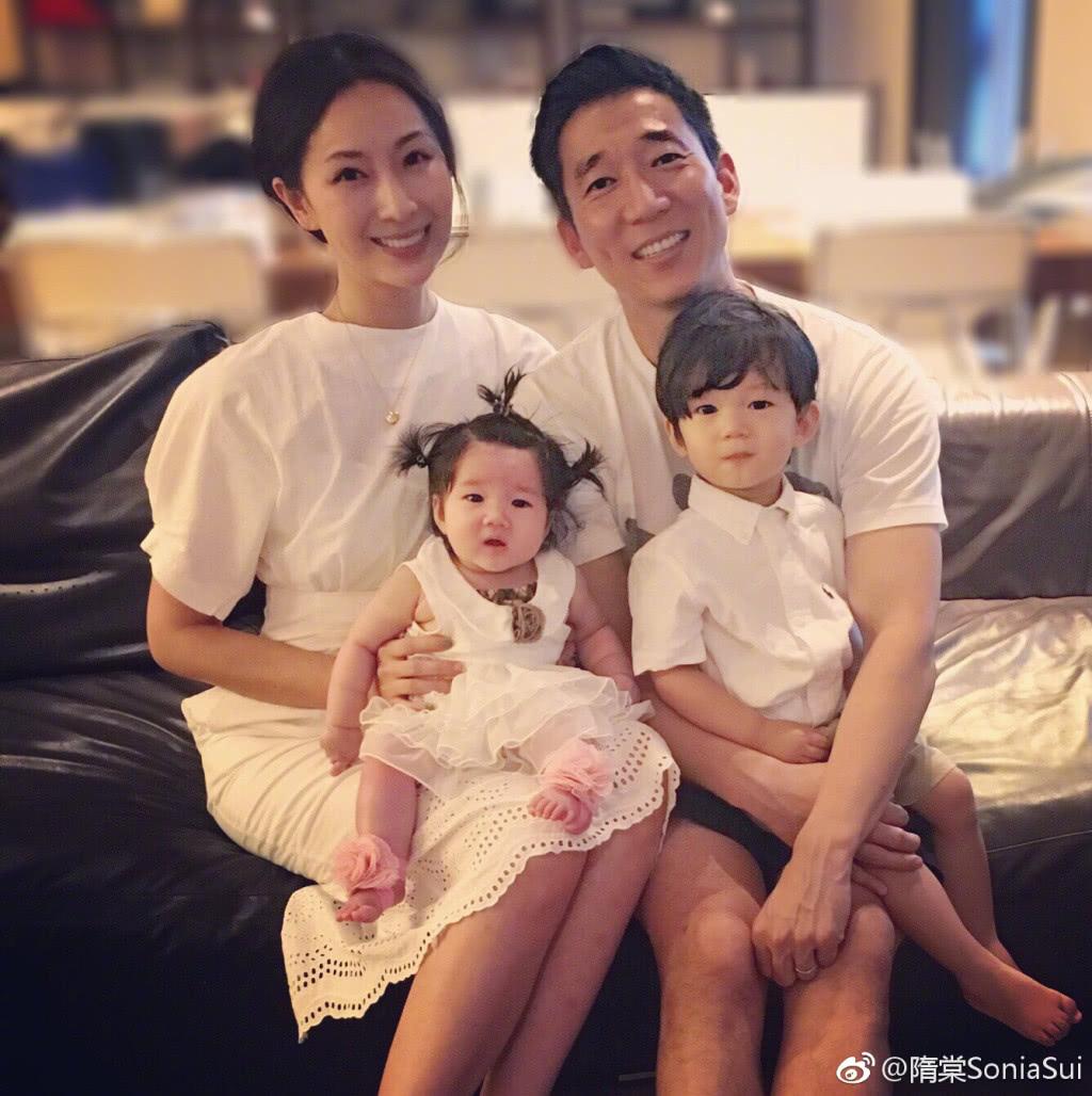 隋棠老公一家五口照片曝光,隋棠老公干什么的家境背景资料介绍